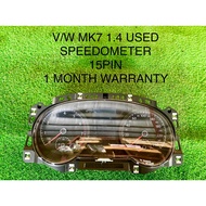 VOLKSWAGEN MK7 1.4 SPEEDOMETER 15PIN USED PARTS ORIGINAL