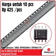 10x NE555 SMD NE555DR NE 555 NE555 SOIC-8 SOP-8 IC CLOCK TIMER