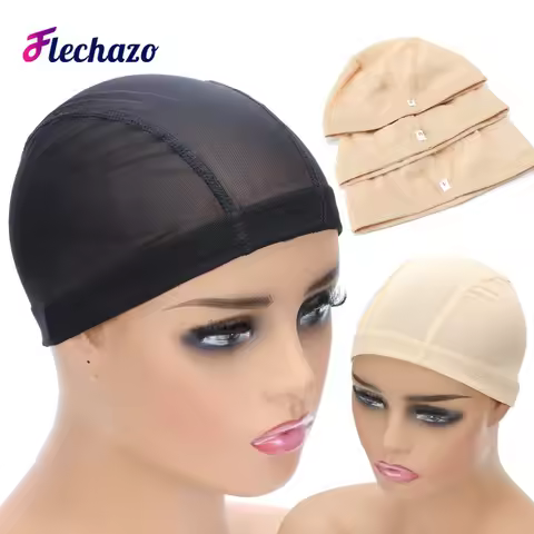 Mesh Dome Style Wig Cap 1Pcs/lot Mesh Weaving Cap Hair Net Elastic Nylon Breathable Mesh Wig Cap for