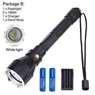 Asafee FL022D XM-L2 LED white light torch Super Bright Focus Diving Flashlight 3-speed Switch 18650 