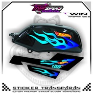 WIN Striping Variations of TRANSPARENT WIN Stickers CODE F.32 PREMIUM MATERIAL