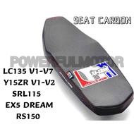 SA-KRON SEAT COVER SET CARBON FIBER LC135 V1-V7/Y15ZR/RS150/WAVE125/EX5 DREAM/SRL115 FI