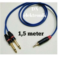 Kabel Mini Jack 3,5 To 2x Akai Canare Gold