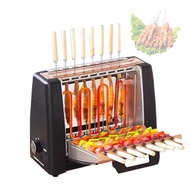 Barbecue Grill Electric Oven Toaster Household Smoke-Free Non Stick Rotary Electric Baking Pan Grill Skewers BBQ Machine