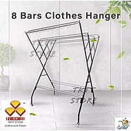 [Hot new products] ✼TKTT 3V 4PA640S 8+4 Bars Anti Rust Foldable Clothes Drying Rack Hanger/ Towel Ha