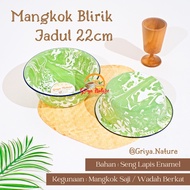HIJAU GRIYA NATURE [COD] Blirik Bowl size 22 cm | Serving Bowl Basin/ Blessing Container/ | Striped 