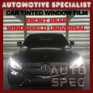 🔥 READY STOCK 🔥 UNIVERSAL Front Rear Windshield Car Tinted Black UV / Cermin Besar Depan Belakang Tinted Kereta UV Hitam