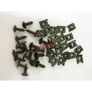 M5 CLIP & SCREW YAMAHA COVERSET SCREW 20 SET