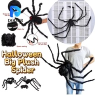 DOOURPH Halloween Giant Realistic Spider, Simulation Soft Decoration Large Black Spiders,  Tricky Pl