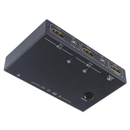 4K KVM Switch 2-Port Box,USB HDMI-Compatible KVM Switch For 2 Computers