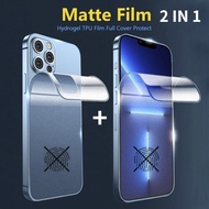 (เยี่ยมเลยเคสโทรศัพท์มือถือ,2อิน1สำหรับ iPhone 6 6S 7 8 Plus SE XR Xs Max 11 12 13 14 Pro Max Max Mini Hydrogel หน้าและหลังสติ๊กเกอร์