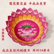 金山银山半成品10对金银斗殡葬用品元宝山纸扎元宝纸活莲花盆Jinshan Yinshan semi-finished 10 pairs of gold and silver bucket funera