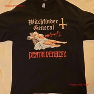 T Shirt Witchfinder General Death Penalty S 5XL EN365 vintage Pakaian berjenama lembut untuk lelaki 