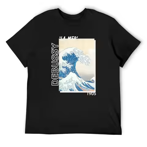 twoset violin - debussy la mer 1905 T-Shirt custom t-shirts summer clothes Funny t-shirts blue lock 