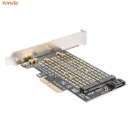 M.2 NVME to PCIE Adapter M+B Key SSD to PCI-E 3.0 X4 SATA Expansion Card