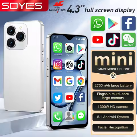 SOYES XS18 Pro Max Mini 4G Smartphone 4.3" HD Display Android 8.1 Global Version GPS Unlocked Small 