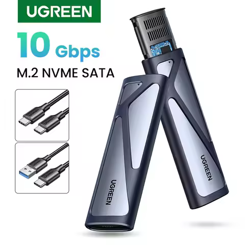 UGREEN M2 SSD Case NVME SATA Dual Protocol M.2 to USB Type C 3.1 SSD Adapter for NVME PCIE NGFF SATA