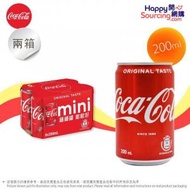 可口可樂 - 兩箱 - 原箱24 - 可口可樂 - 迷你罐裝 可樂 Coca-Cola (Mini Can) (200ml x48)