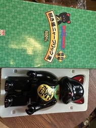 Bearbrick 400%  黑色招財貓 千萬兩
