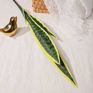 1pc Artificial 4-Leaf Clover Snake Plant Faux Greenery, Suitable For Home, Office Or Garden, Great F