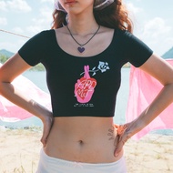 APRILPOOLDAY ESCAPE CLUB CROP TOP