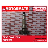HONDA PARTS GEAR COMP FINAL CLICK 150 PART 23430-K59-A70