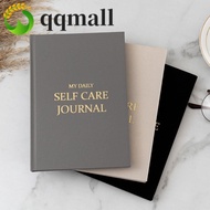 QQMALL Gratitude Journal, A5 Cloth Cover Five-minute Journal, Schedules Gratitude Diary English Vers