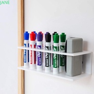 JANRY Pen Holder, Wall Mounted Acrylic Marker Holder Rack,  Whiteboard Marker Eraser holder 10 Slots