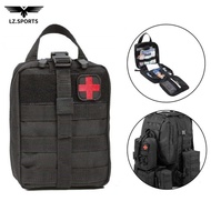 Outdoor Water First Aid Kits Travel Oxford Cloth Tactical Waist Pack Bags Black Emergency Case