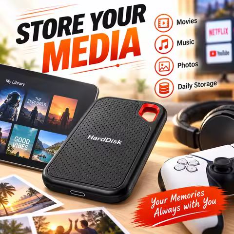 Space Saving Portable SSD Hard Drive 2TB External Drive 1TB 1tb External Solid Hard Drive for Laptop