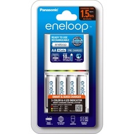 ถ่านชาร์จพร้อมแท่นชาร์จ Eneloop Panasonic Smart & Quick Charger with Eneloop 2000 mAh AA x 4 pcs. รุ