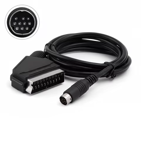 for SEGA Saturn Scart Cable 1.8M RGB AV Cord Stable Transmission Audio Video Connection Line for Seg