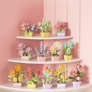 [randomfinds] Mini Bricks Flower Building Blocks Nano Block Flower Building Blocks Toys For Gifts