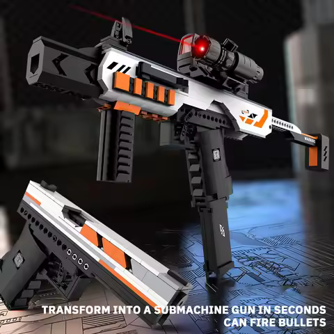 Military Ww2 Submachine Pistol Building Blocks Model Technical Rifle Bricks Guns Boys Toys For Kid G