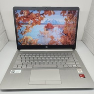 Laptop Murah Slim MULUS HP 14s dk1524au Athlon ram 8gb ssd 256gb