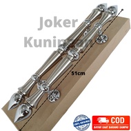 51cm chrome monas motif brass house door Handle