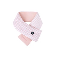 FLEXWARM 飛樂思發熱頸巾 - 粉黛千鳥(連移動電源) | 5秒升溫 | 三檔溫度 | 頸巾可水洗