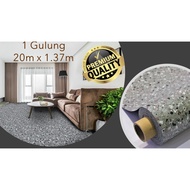 Tikar Getah 20m x 1.37m (4.5 kaki) PVC Karpet Vinyl Carpet Flooring Roll Table Cloth Alas Meja Khemah Kanopi Ramadan