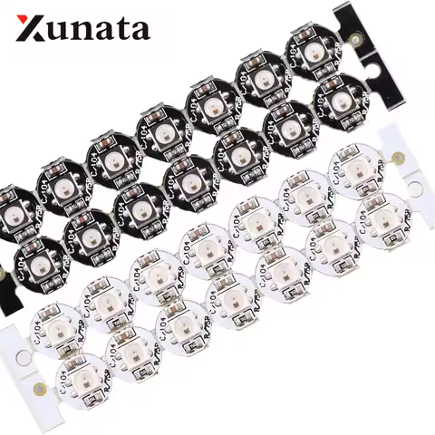 10~1000 pcs DC 5V WS2812B LED Individually Addressable WS2811 IC RGB 2812B LED Heatsink SMD 5050 RGB