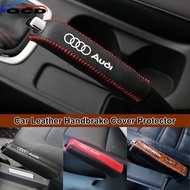 Audi Car Handbrake Protective Cover Leather Gear Hand Brake Sleeve For A3 8l 8Y A1 Q5 TT mk2 A5 A4 B