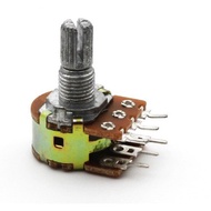 5K 10K 50K 100K B5K B10K B50K B100K 15 mm 6 Pin Double Volume