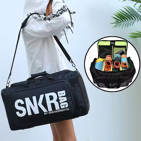 Large Multiple Compartment Sport Training Gym Bags Men Sneaker Gym Bag Shoes Packing Cube Organizer 