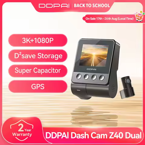 DDPAI Z40 Dash Cam Car Camera Recorder Sony IMX335 1944P HD Video GPS Tracking 360 Rotation Wifi DVR