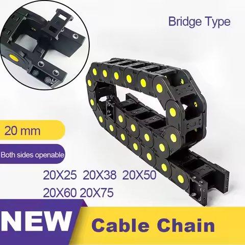 20x25 20x38 20x50 20x60 20x75 Nylon Mochine Towline 20 Cable Chain Drag Chain Slient Bridge 20*25 20