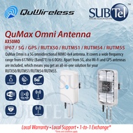 QuWireless - QuMax (AX50MO) Omni Directional for Teltonika Routers | 5G | Band71 | LTE 4dBi | Dual-W