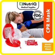 CPR Mask Face Shield First Aid Emergency Rescue Breathing 急救 Portable Disposable Pocket PlasticSheet