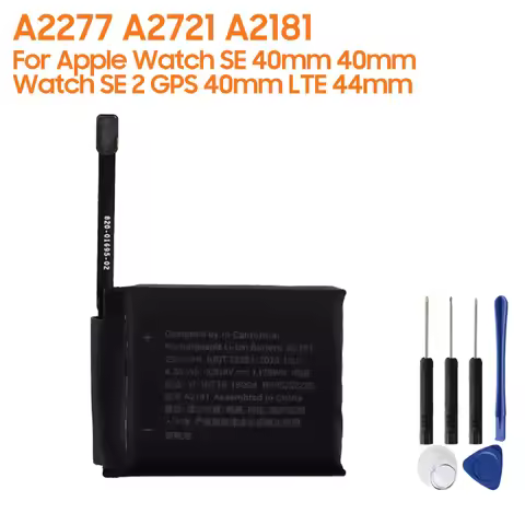 New Replacement Battery A2277 A2092 For Apple Watch SE 40mm 44mm A2181 A2093 Watch SE 2 LTE SE 2 GPS