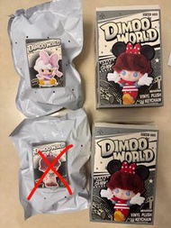 POP MART DIMOO WORLD 迪士尼系列毛絨鑰匙扣 disney chip and dale cnd 奇奇和蒂蒂 daisy 黛西 搪膠毛絨掛件 吊飾 吊卡 掛飾