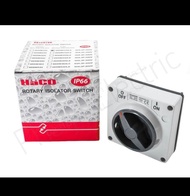 Haco 66SW363LE สวิตช์หมุนทางเดียวแบบฝัง(ไม่รวมกล่อง) 63A 3P 500V Conductor 16-25mm² 66SW363/2LE (HAC