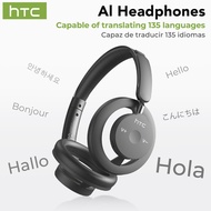 【26h battery life】HTC HP06 Wireless Bluetooth AI Translator Headphone Headset Bluetooth 6.0 Anti-los